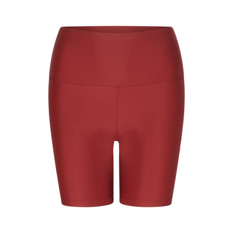 Produktbild der Radler Hose in Dunkelrot von vorne