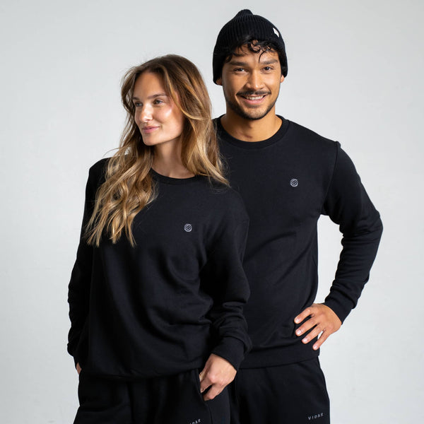 Jogginganzug aus TENCEL™ und Biobaumwolle - schwarz