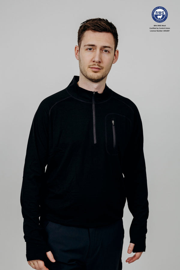 Superino Alling Half Zip Black
