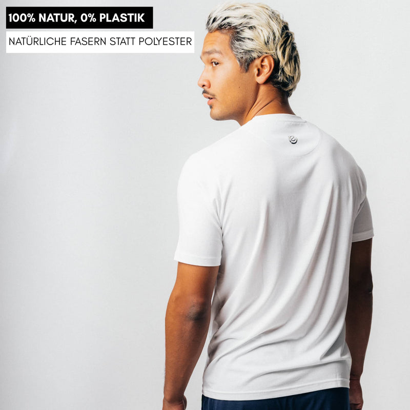 CLEAN I Natural Athleisure Shirt - weiß