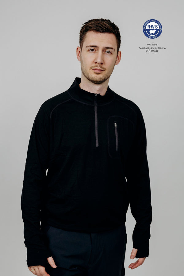 Superino Alling Half Zip Black