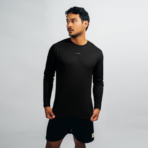 DISTANCE | Natural Performance Longsleeve - schwarz