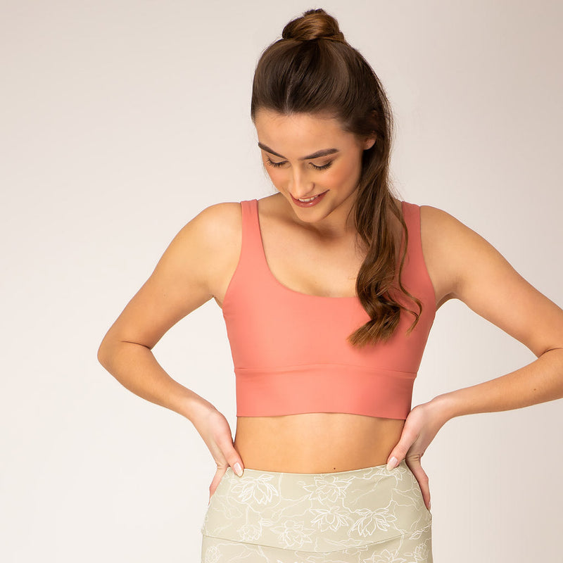 MelinaOphelia Long Active Bra - peach