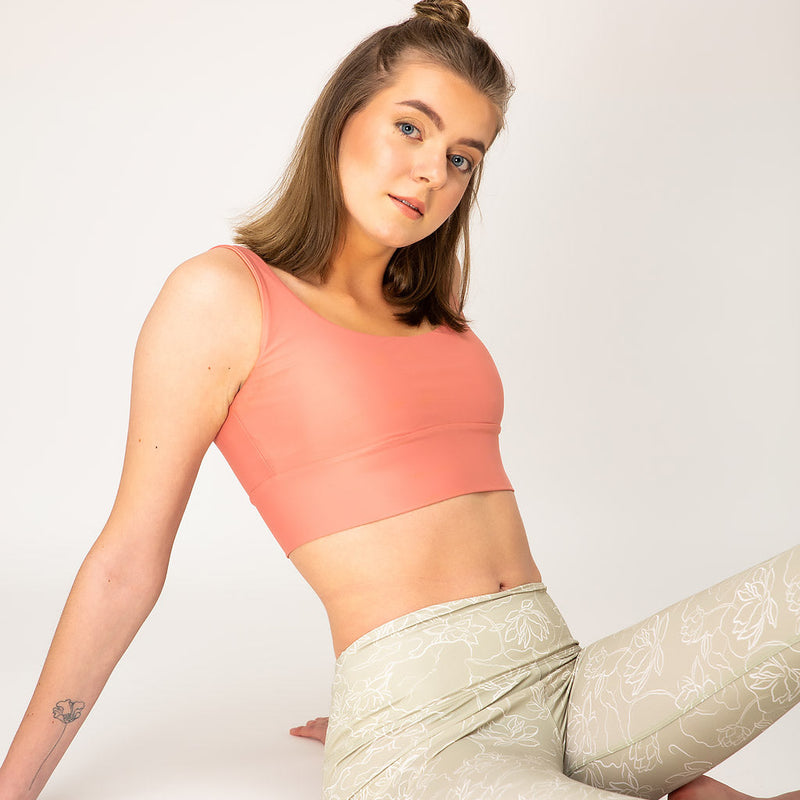 MelinaOphelia Long Active Bra - peach