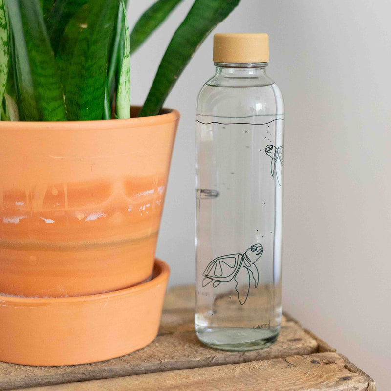 GO WITH THE FLOW 0,7 l Glasflasche