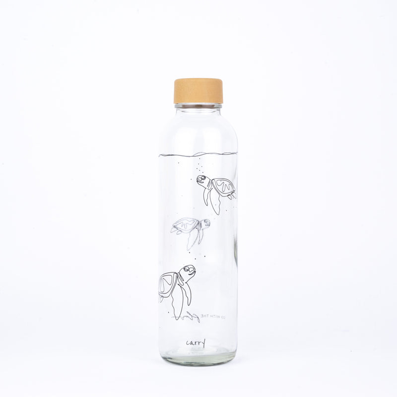GO WITH THE FLOW 0,7 l Glasflasche