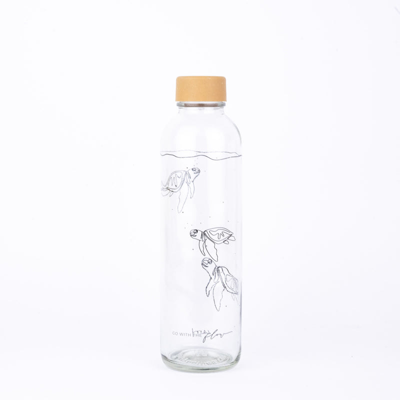 GO WITH THE FLOW 0,7 l Glasflasche