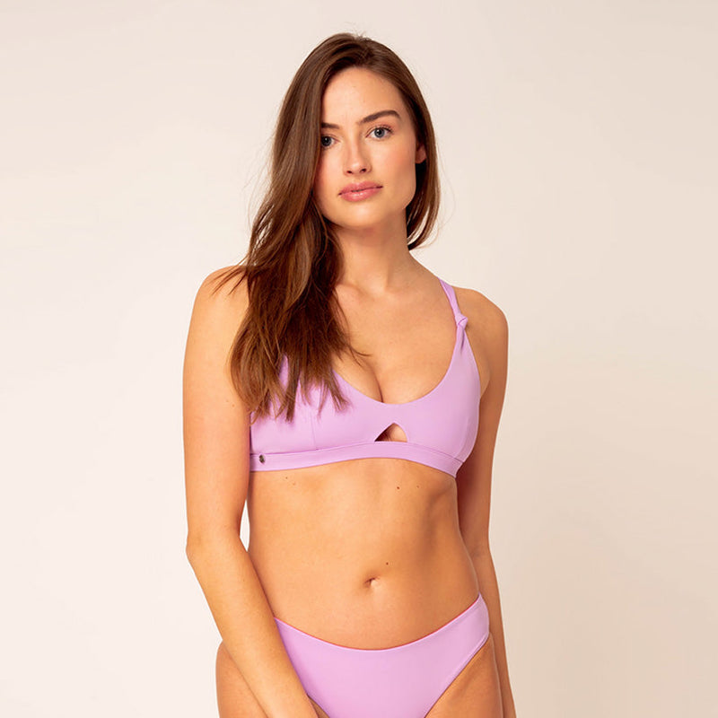 Coral Bustier Top - lilac