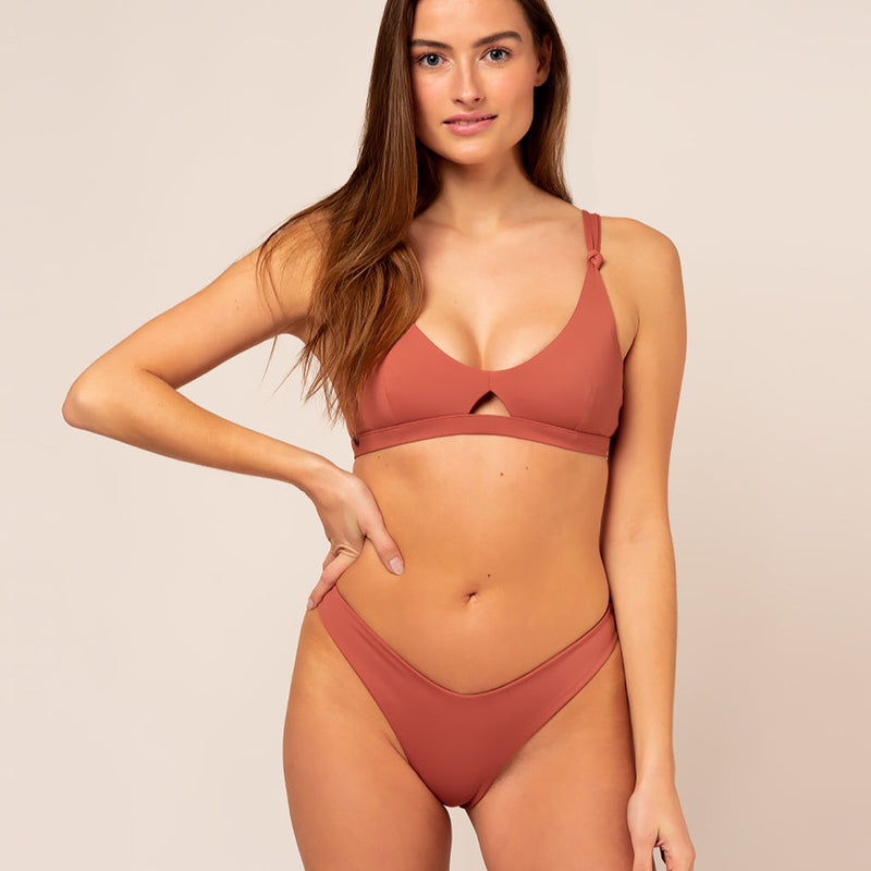 Coral Bustier Top - brown