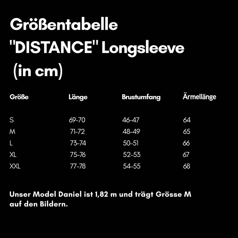 DISTANCE | Natural Performance Longsleeve - schwarz
