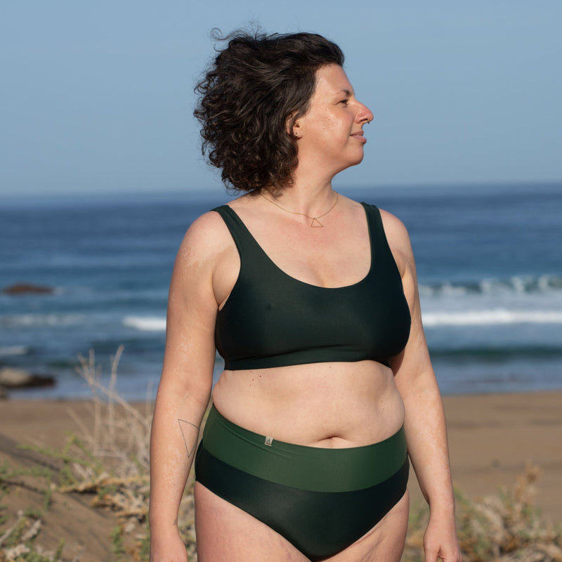 INASKA Bikini Oberteil PURE Dunkelgrün Moosgrün