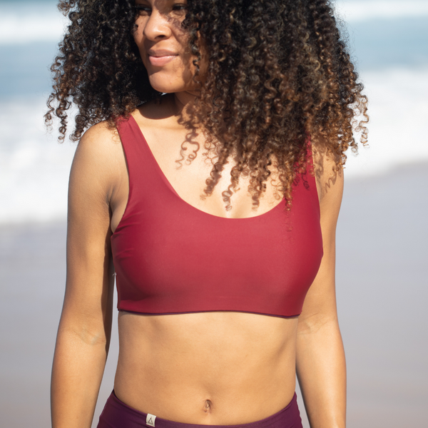 Wendbares Bikini Oberteil PURE Berries Beere Dunkelrot