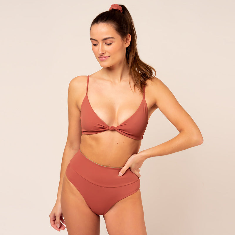 Knotted Top - brown
