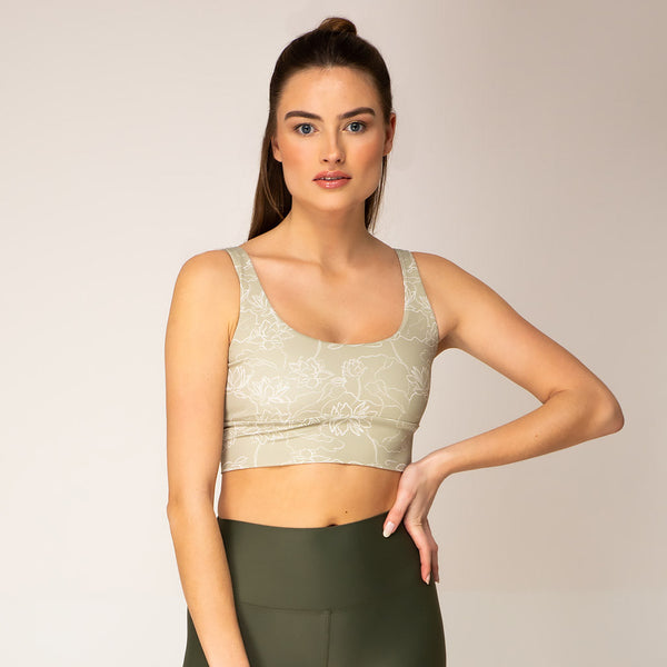 MelinaOphelia Long Active Bra - lotus