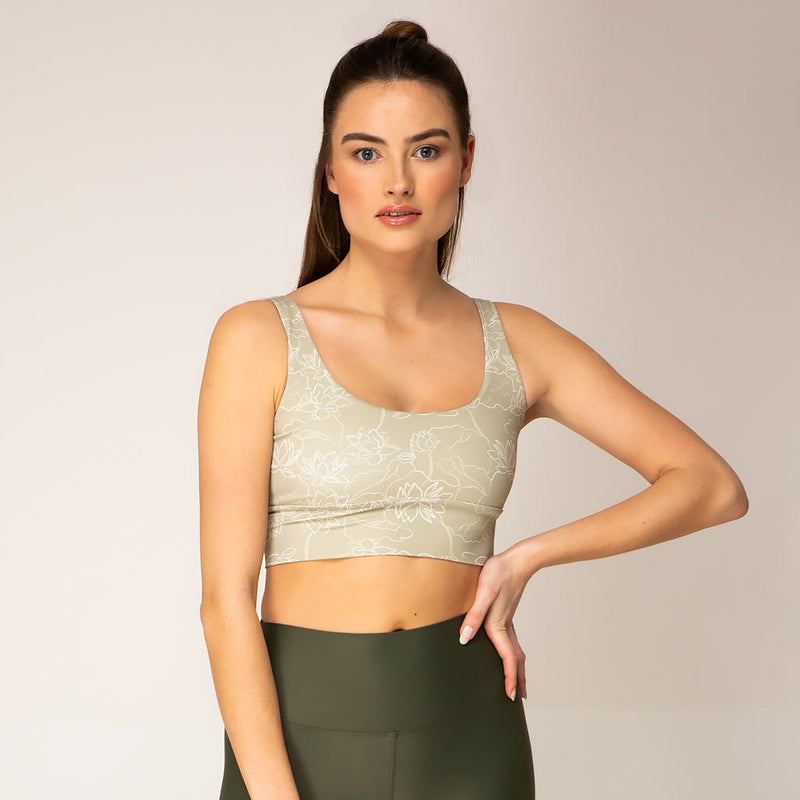MelinaOphelia Long Active Bra - lotus