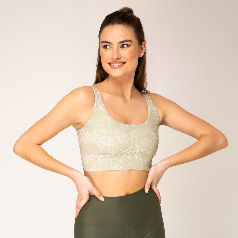 MelinaOphelia Long Active Bra - lotus