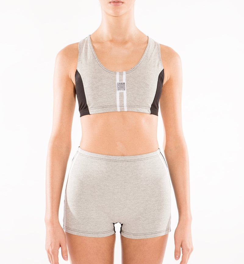 Midnight Upcycling  - Sportsbra - grey/black