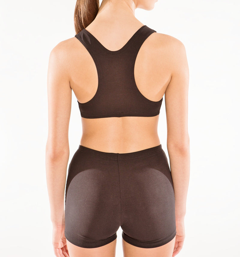 Midnight Upcycling  - Sportsbra - grey/black