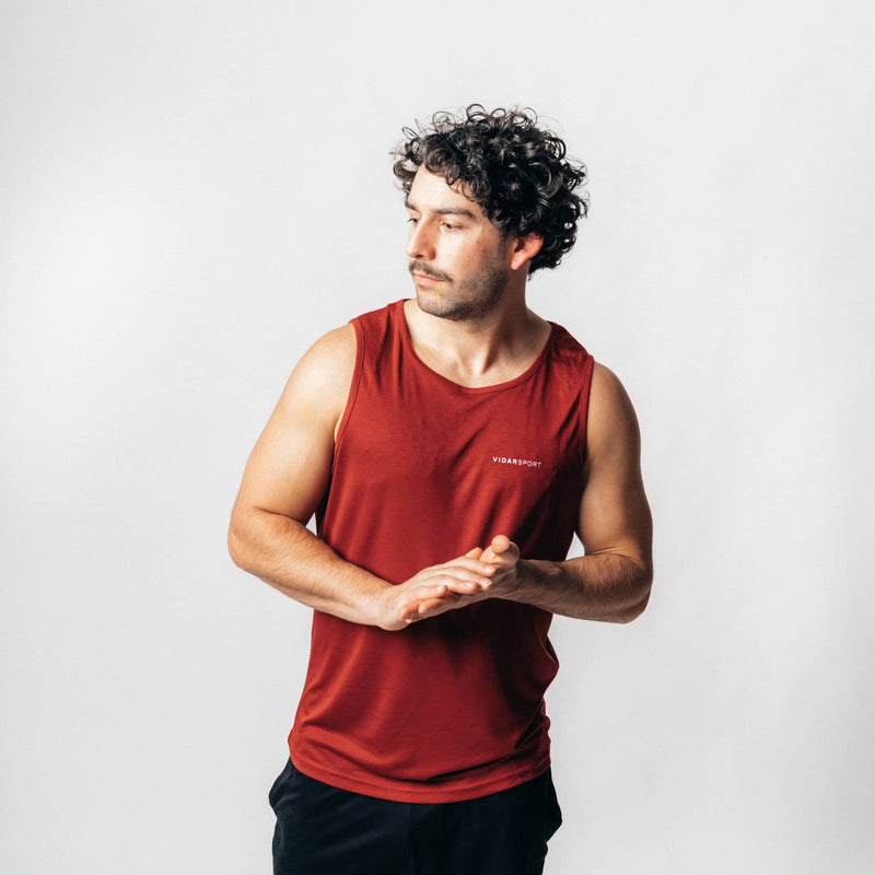 ANSWER | Sleeveless Sport Shirt rot