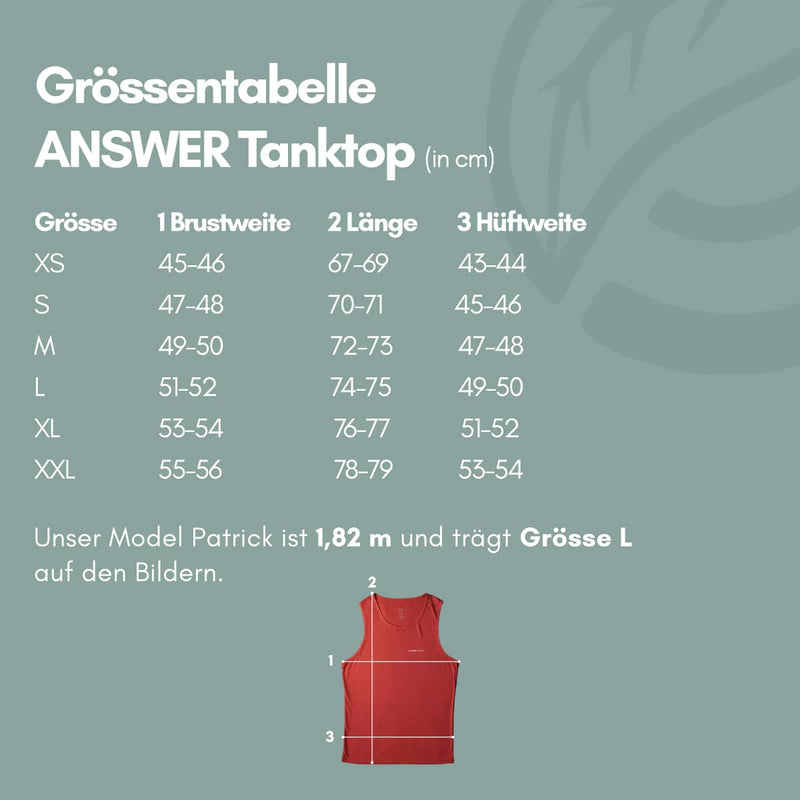 ANSWER | Sleeveless Sport Shirt rot