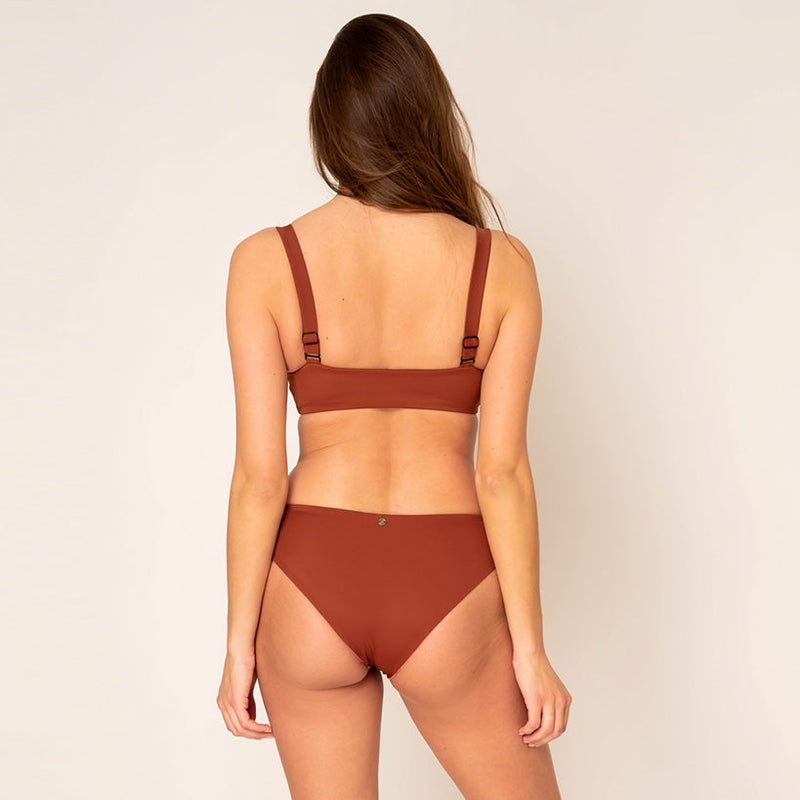 Ruffle Bikini Top - spice