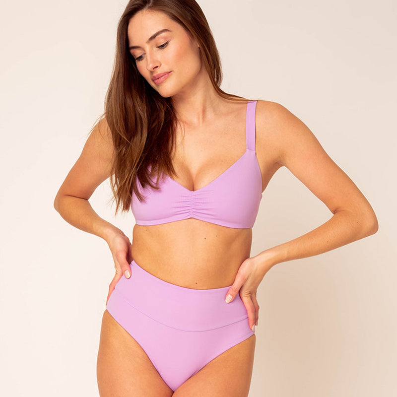 Emee High Waist - reversible lilac / pink