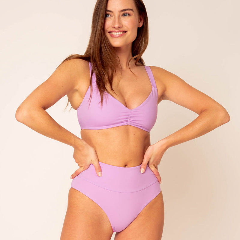 Emee High Waist - reversible lilac / pink