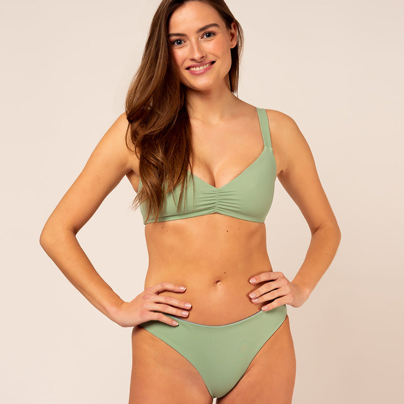 Cimi Bottoms - reversible floral / green