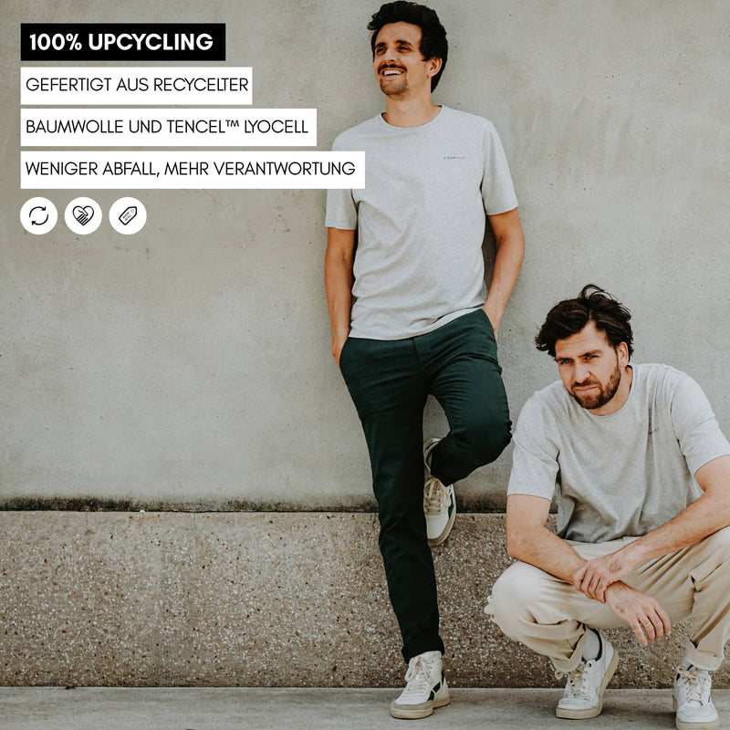 UNDERDOG MENTALITY | Natural Backprint Tee - grau meliert