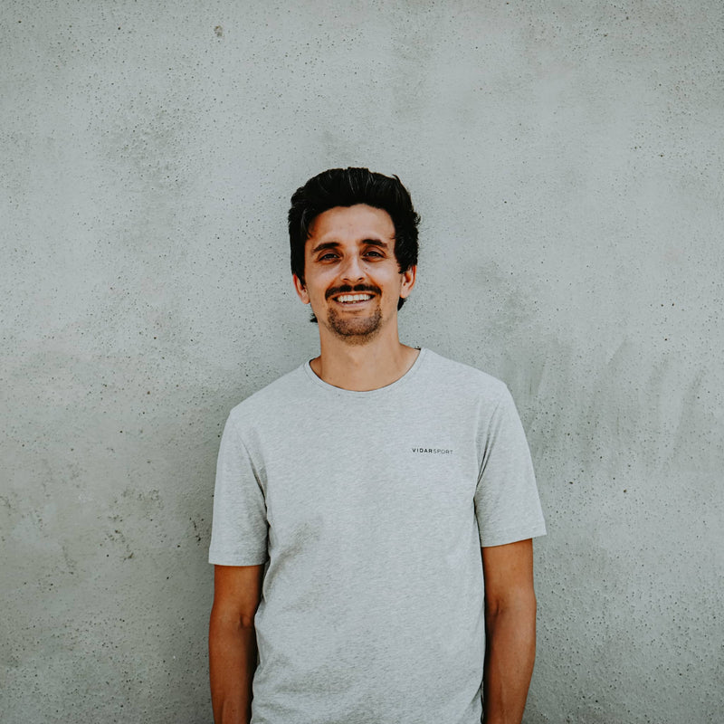 UNDERDOG MENTALITY | Natural Backprint Tee - grau meliert