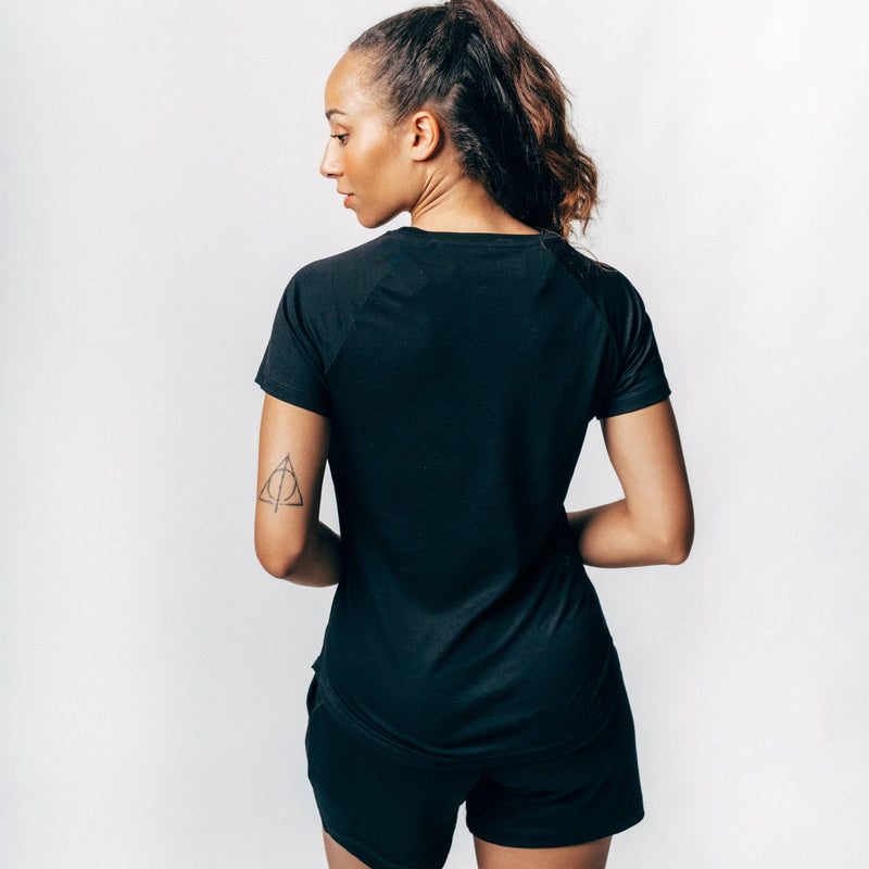 CLEAN I Women Athleisure Shirt - schwarz