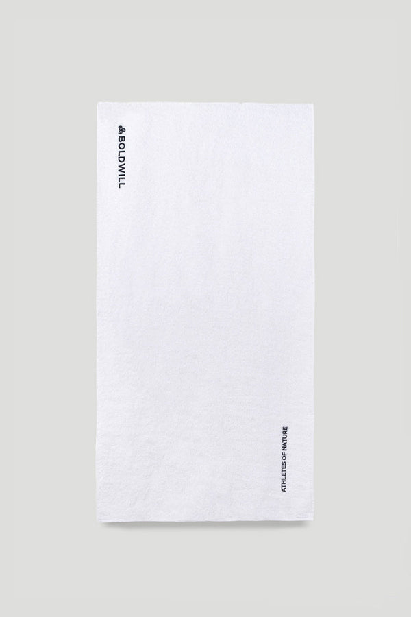 Sports towel made from hemp with minimalistic design