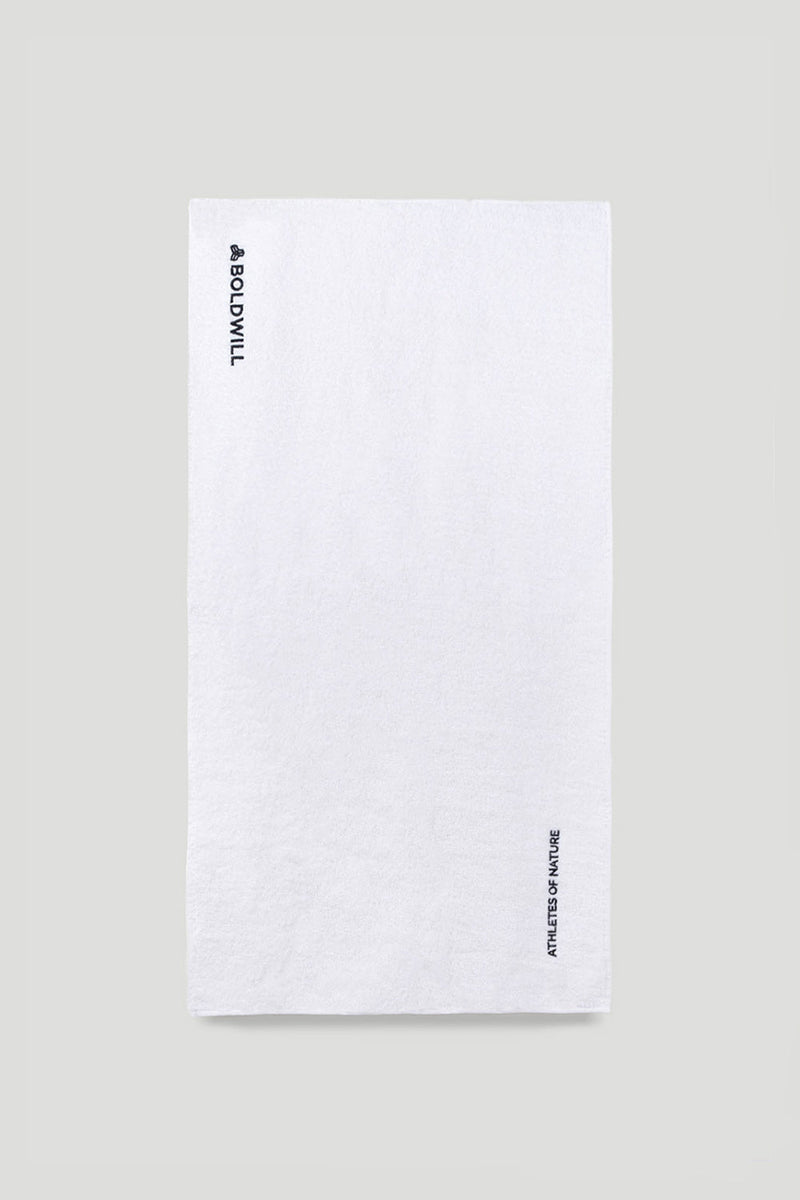 Sports towel made from hemp with minimalistic design