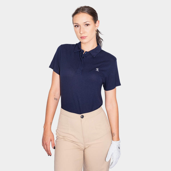 Oversized Blue TENCEL™ Polo