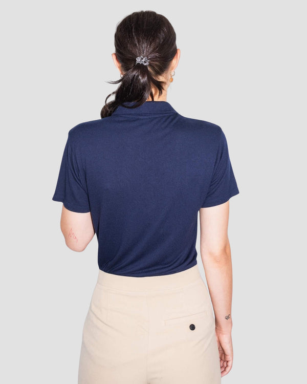 Oversized Blue TENCEL™ Polo