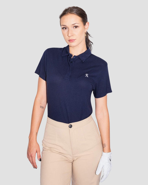 Oversized Blue TENCEL™ Polo