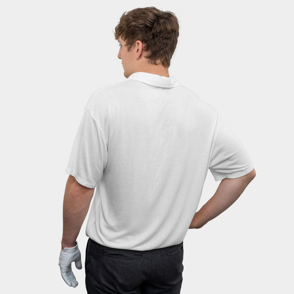 Oversized White TENCEL™ Polo