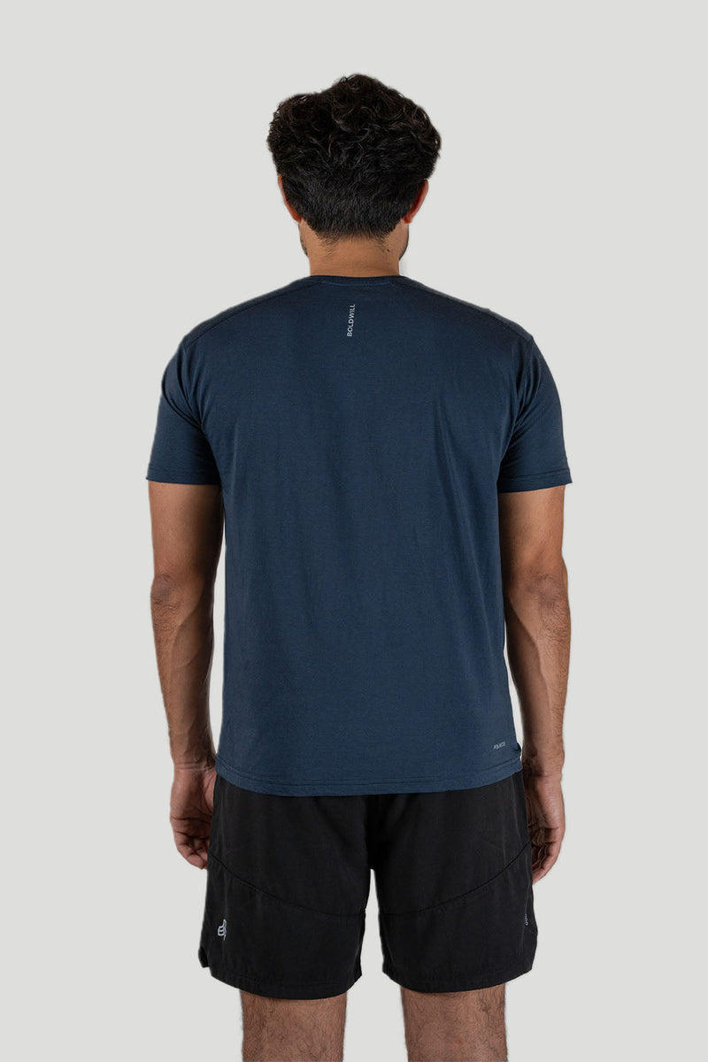 Lightweight running t-shirt designed for performance and sustainability
