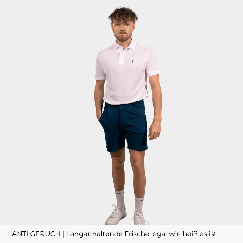 White TENCEL™ Polo