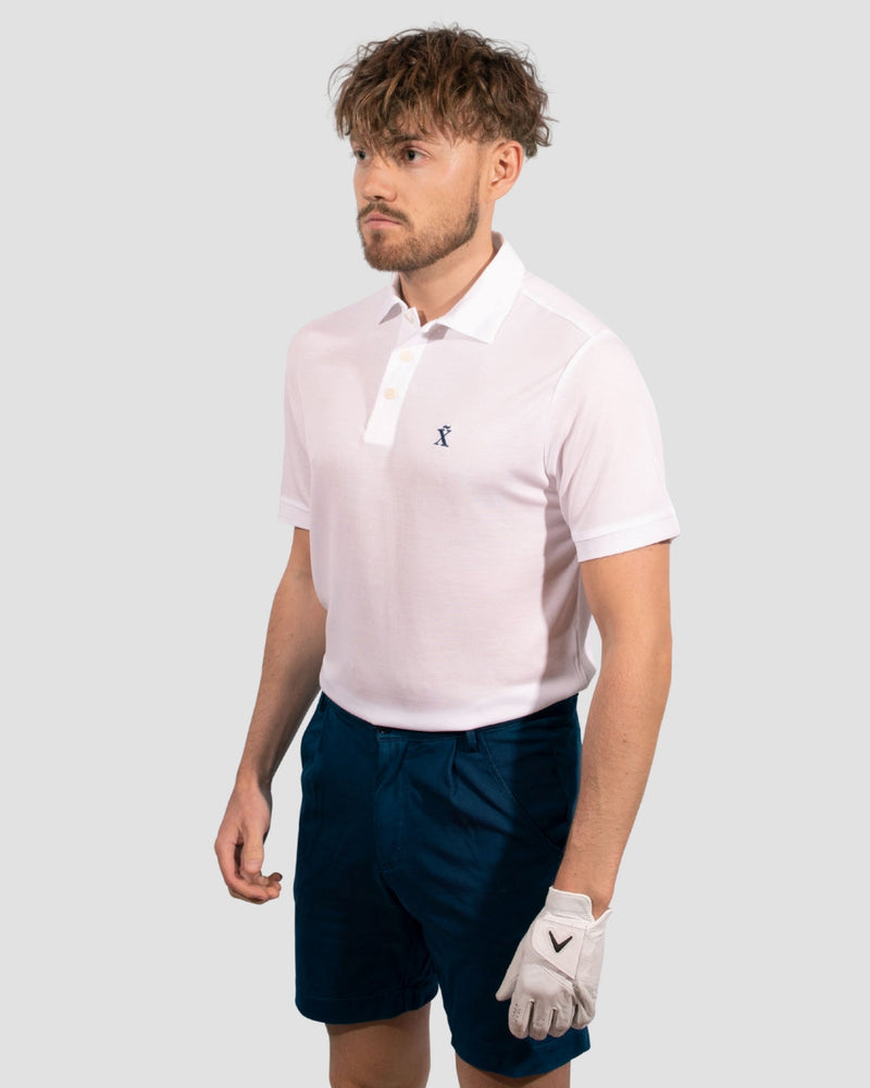 White TENCEL™ Polo