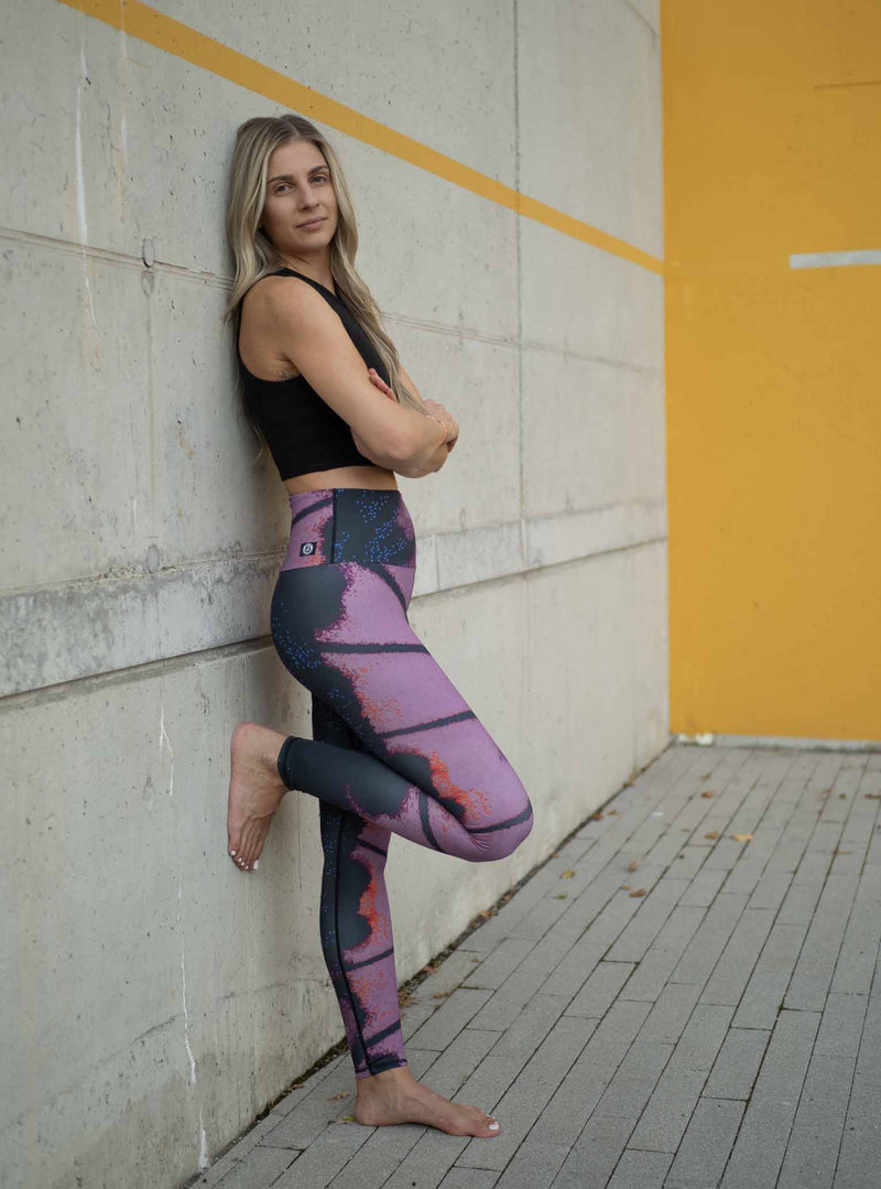 Yoga Leggings BERRY BUTTERFLY