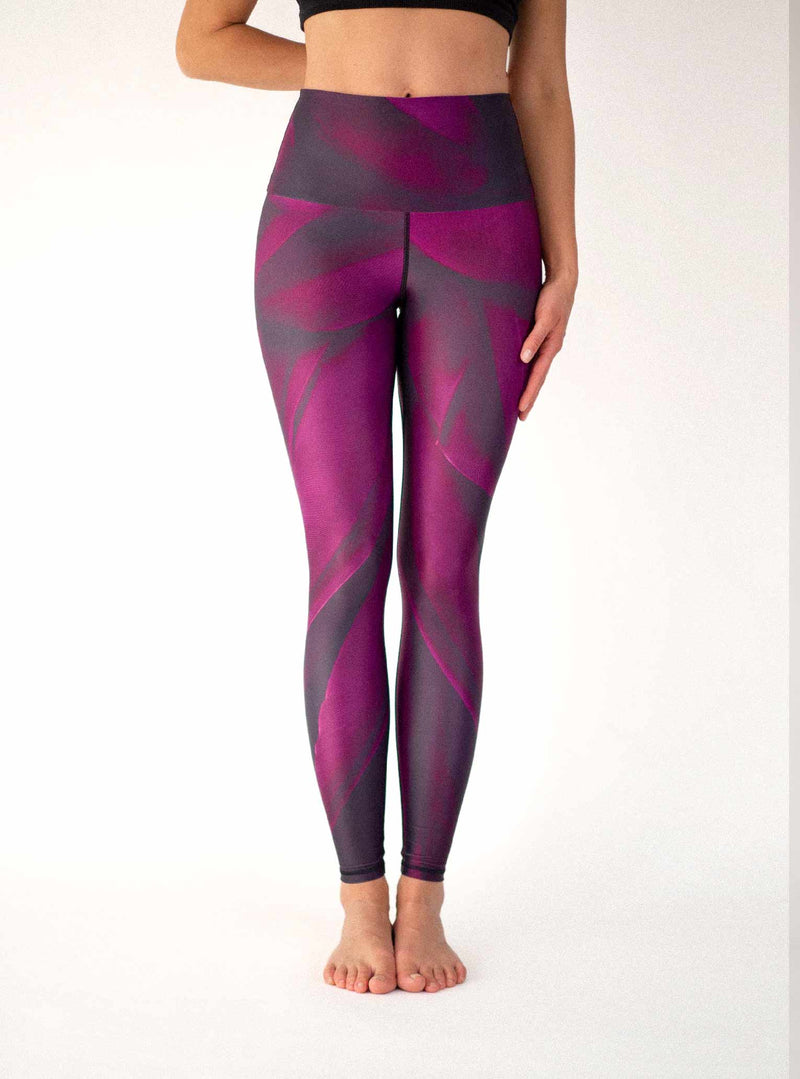 Yoga Leggings BURGUNDY BIRD