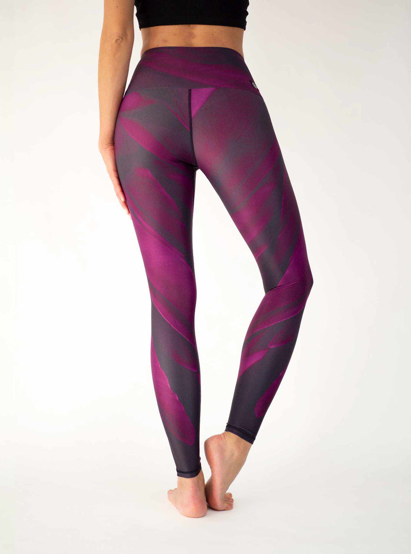 Yoga Leggings BURGUNDY BIRD