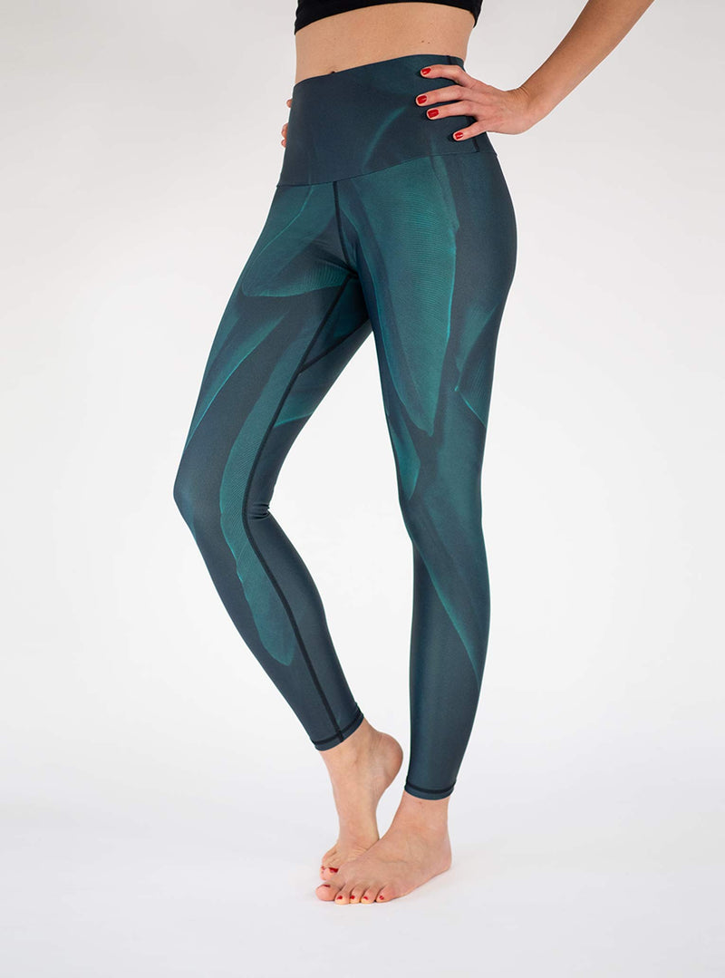 Yoga Leggings GREEN BIRD