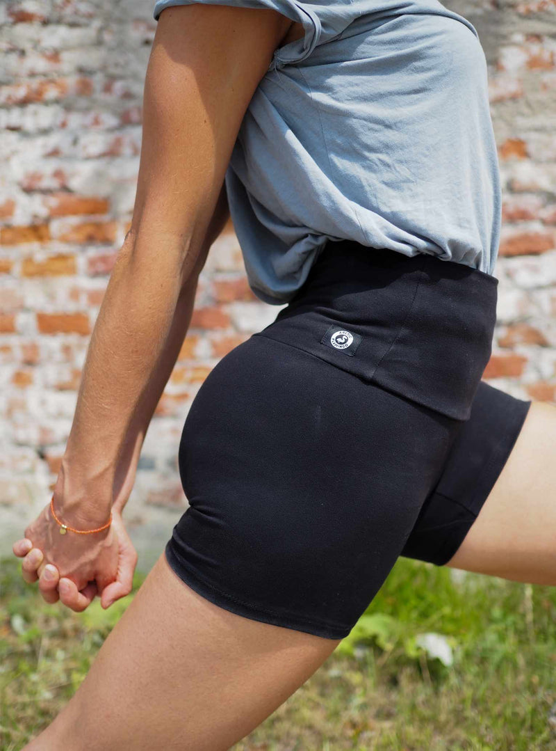 Black Lyocell Shorts
