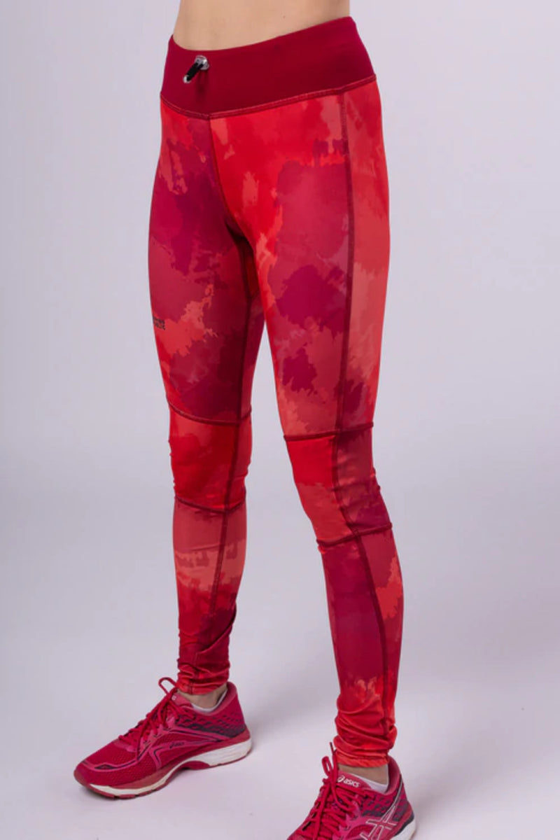 High Waist recycled polyester Legging 2.0 - red print