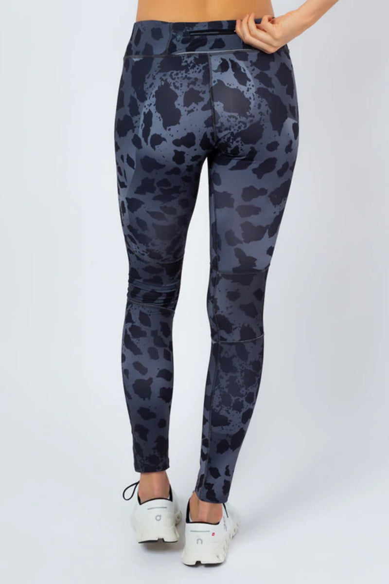 High Waist Recycled Polyester Legging 2.0 - Black Leo