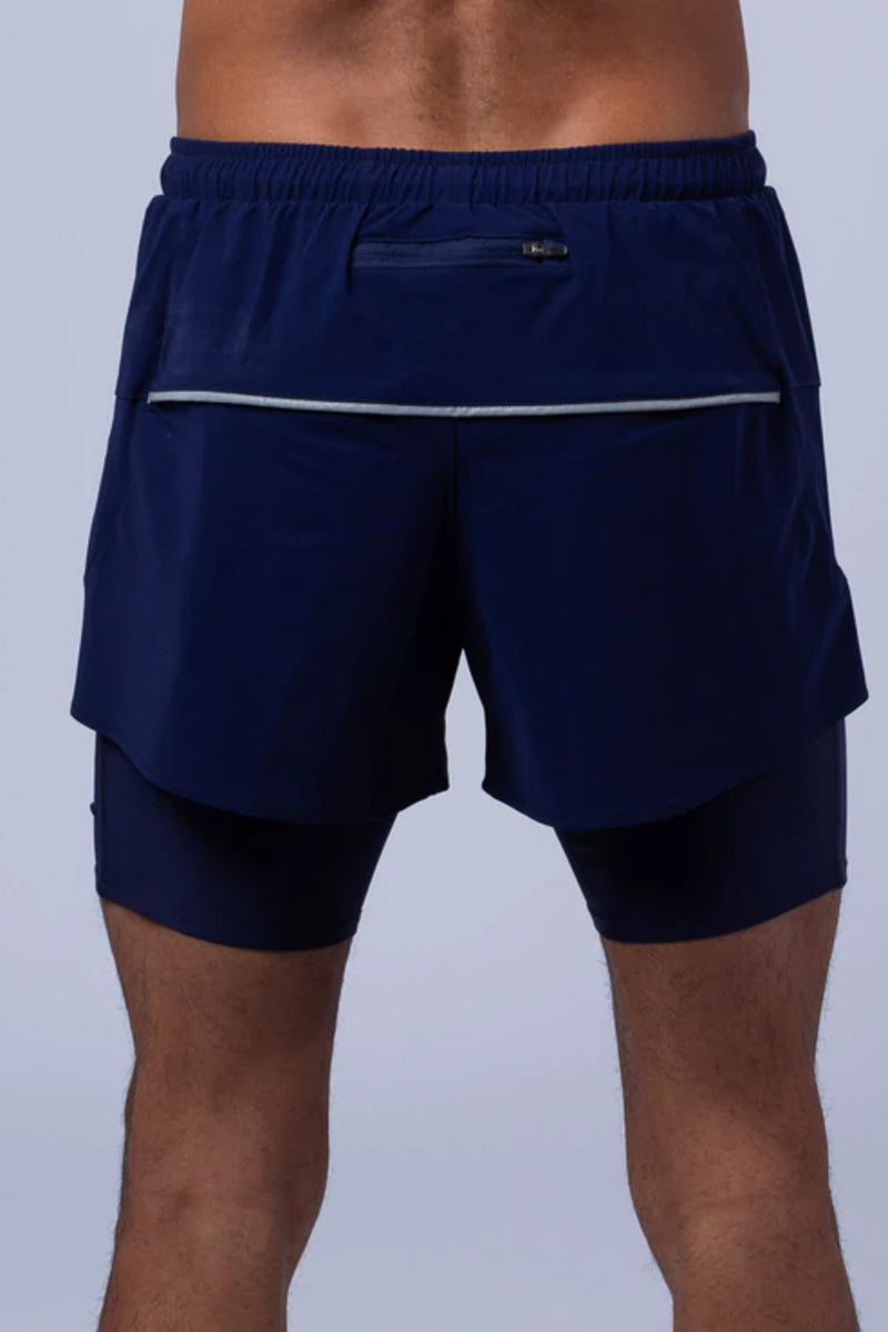 Men's 2in1 Woven short 2.0 Full Blue