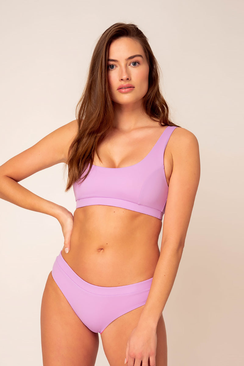 Anais Top - Reversible Bikini lilac / pink
