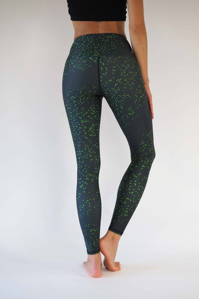 Green Butterfly Yoga Leggings